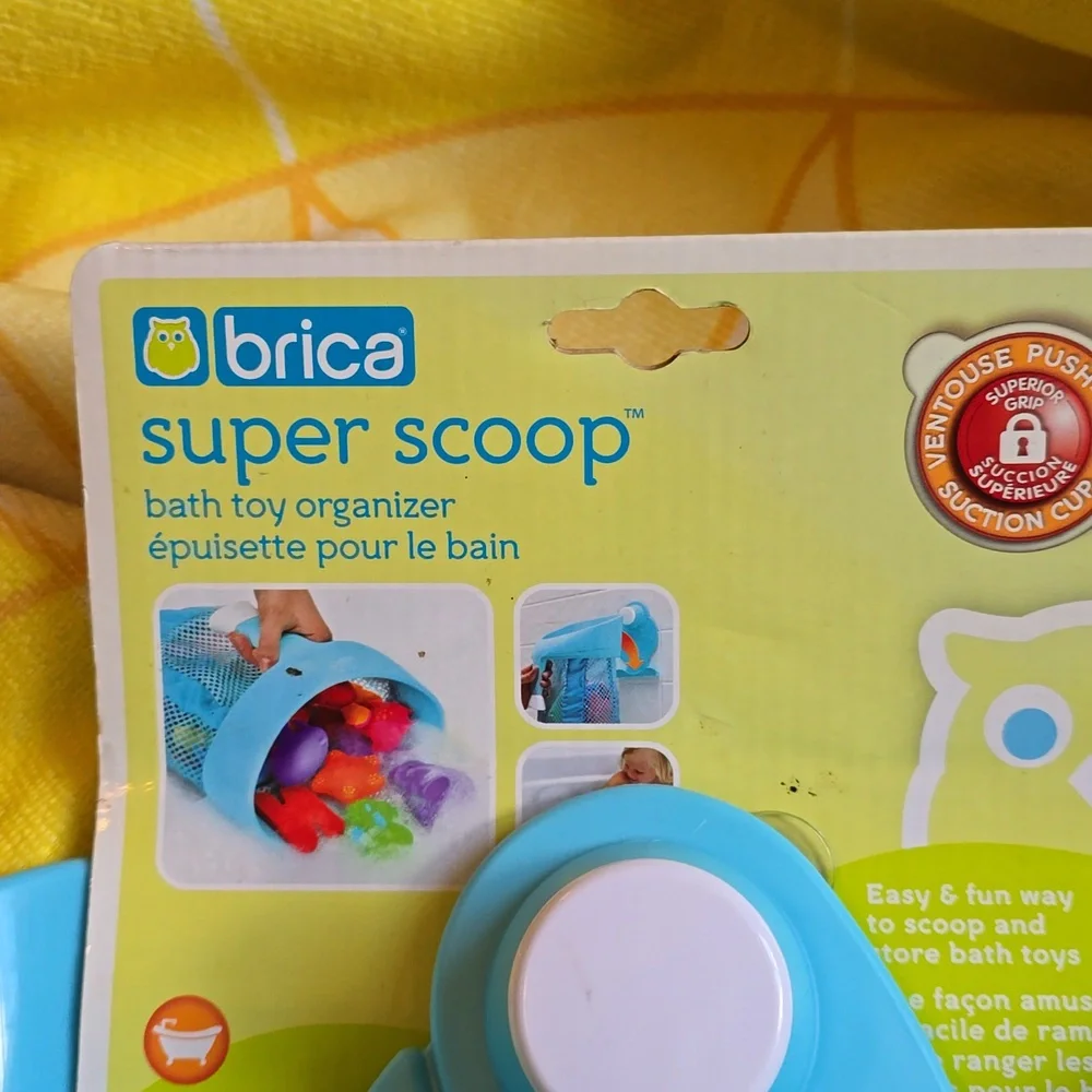 NWT - Brica Super Scoop Bath Toy Organizer by Munchkin in Blue